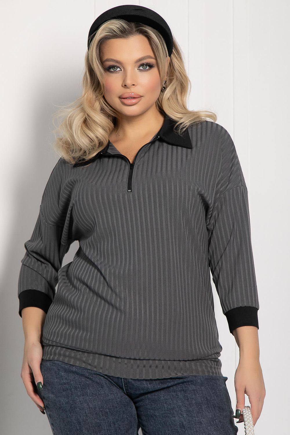 Джемпер Время вперед (серый) Б12517-24 LT Collection