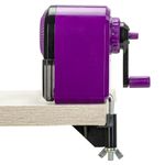Точилка механическая BRAUBERG ULTRA для чернографитных и цветных карандашей, крепление к столу, цвет корпуса сиреневый с черным, 271341