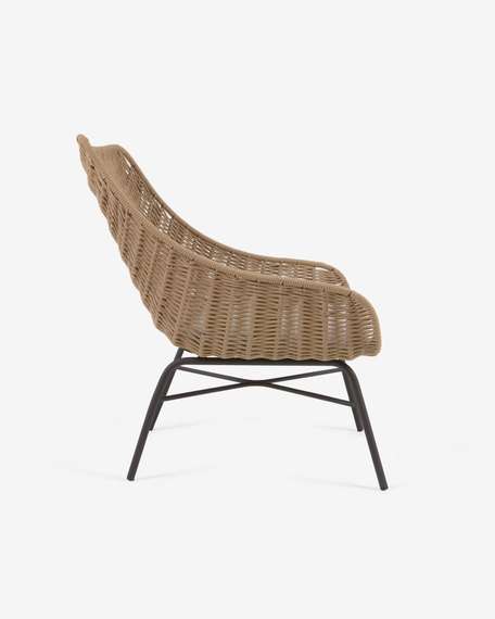 Плетеное кресло Abeli бежевоe