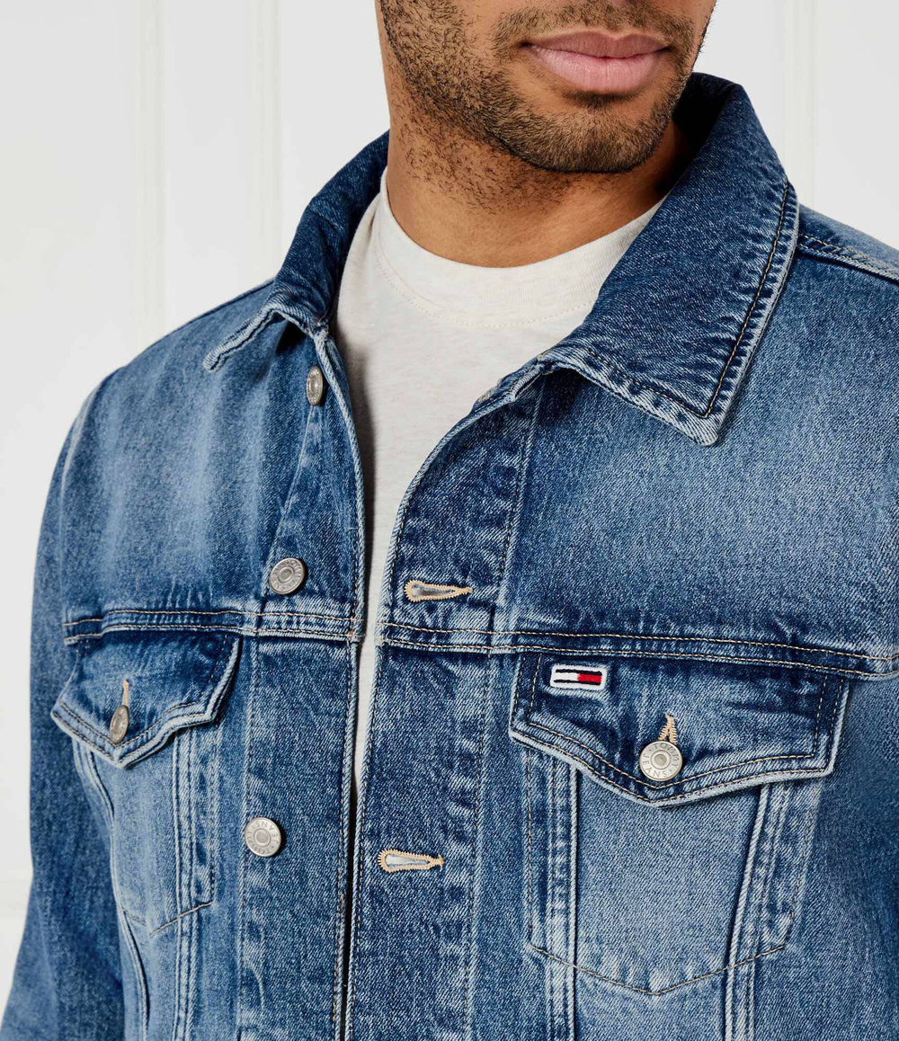 Джинсовая куртка Tommy Jeans - голубой(DM0DM21860)