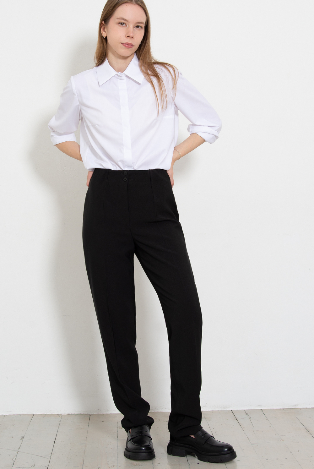 Брюки женские 04Ла, черный #70Ч0204Ла