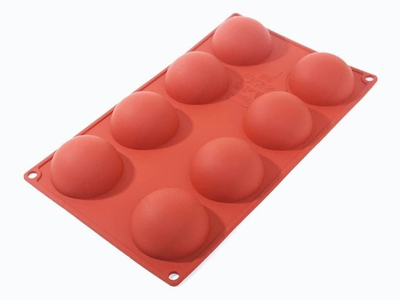 Силиконовая форма "Полусфера 8 ячеек" SA0003, Silico, Россия