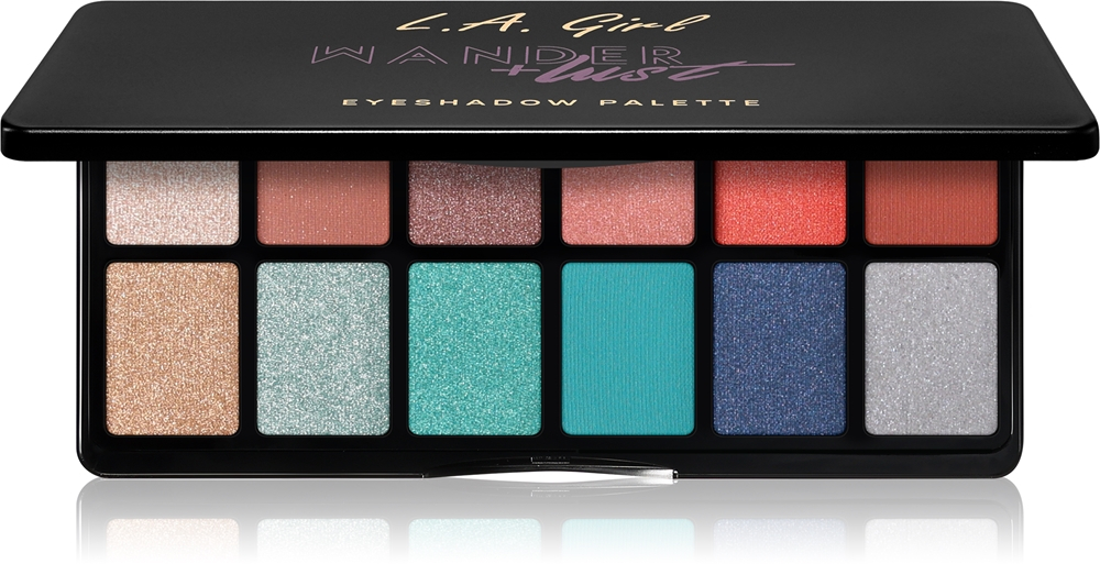 L.A. Girl Cosmetics Fanatic - Палетка теней для век: палетка сеней до повек оттенок Wanderlust, 12 g
