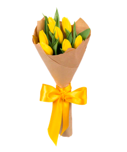 Букет из тюльпанов в крафте
