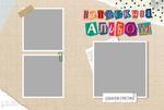 PSD-Шаблон фотокниги "Scrapbooking"