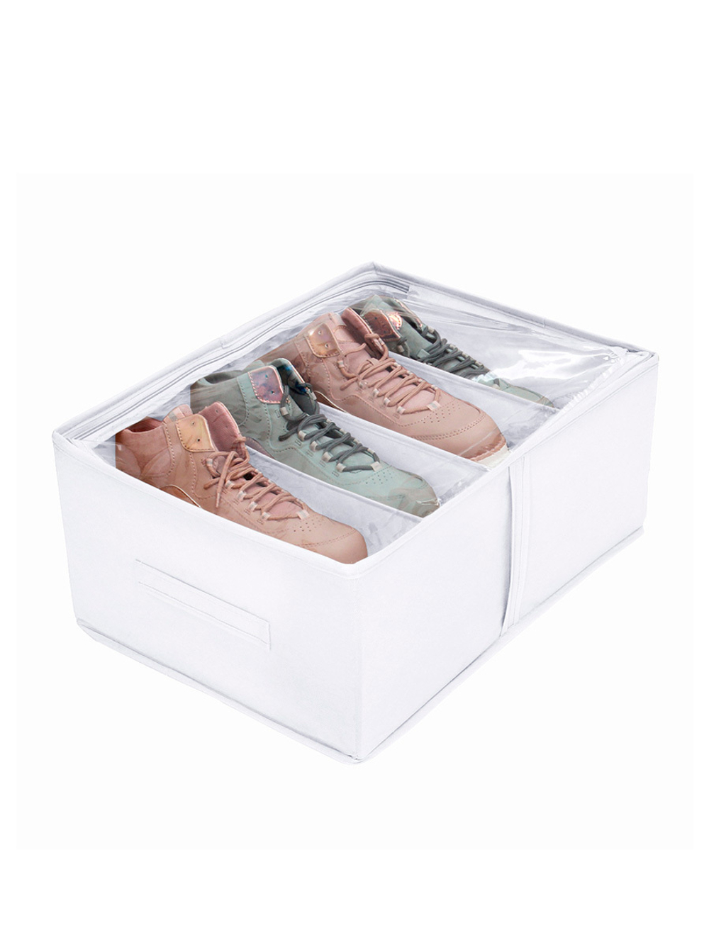 Кофр для обуви 34х48х20 см, 4 ячейки, Санторини