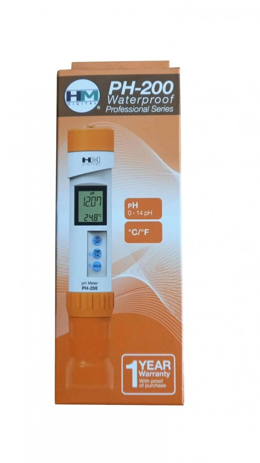 Упаковка цифрового PH метра PH-200