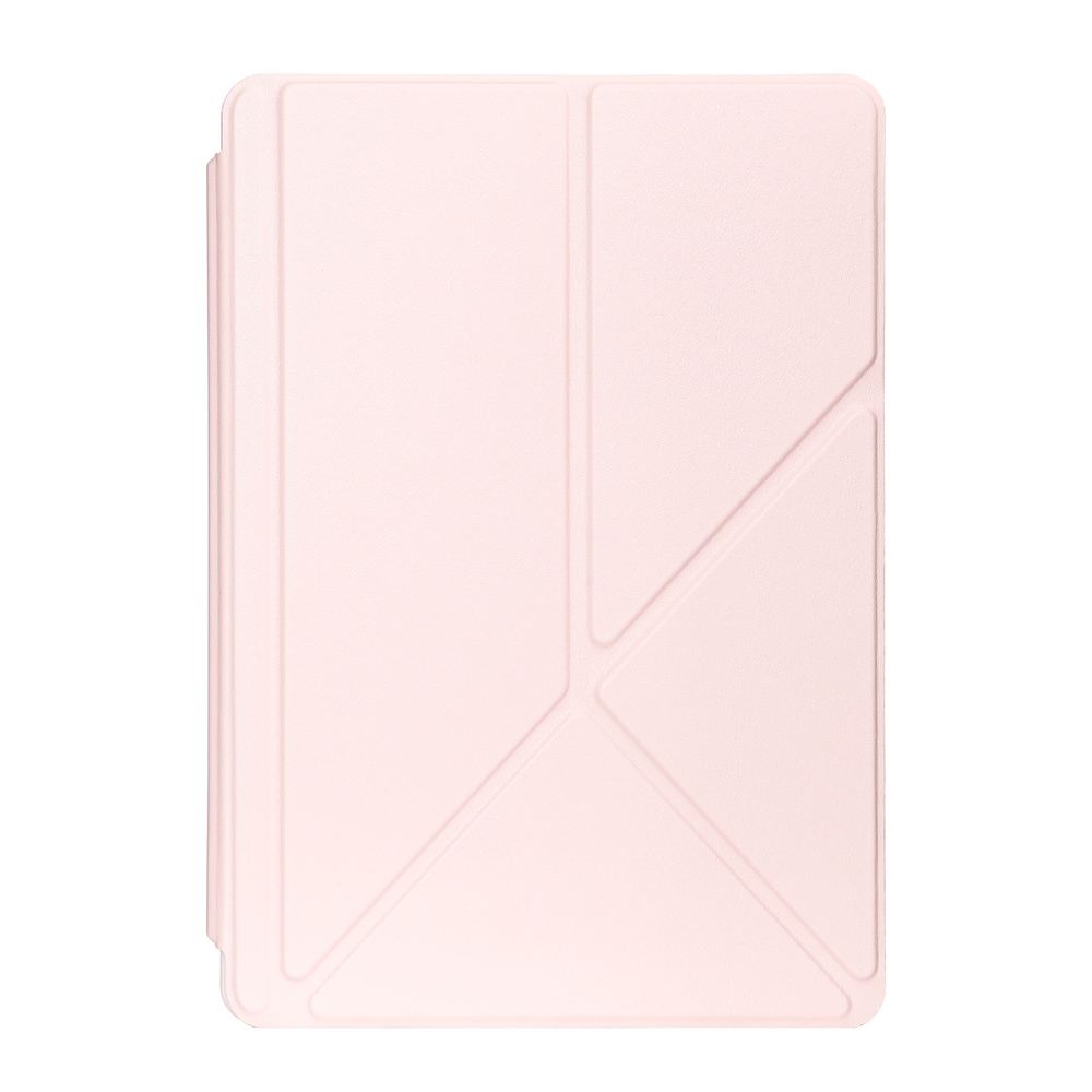 Чехол книжка розового цвета от Dux Ducis для Samsung Galaxy Tab S10 FE+, серия Magi Series Case, с держателем Pencil и функцией автоматического перехода в спящий режим