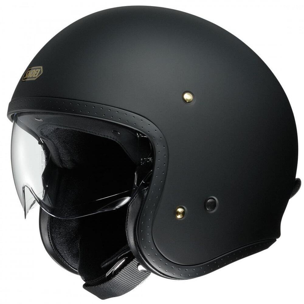 SHOEI Мотошлем классический в стиле ретро J.O черный матовый винтаж