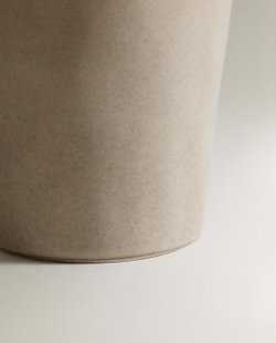 Zara Home чашка из каменной керамики, цвет серый, 13.5 см