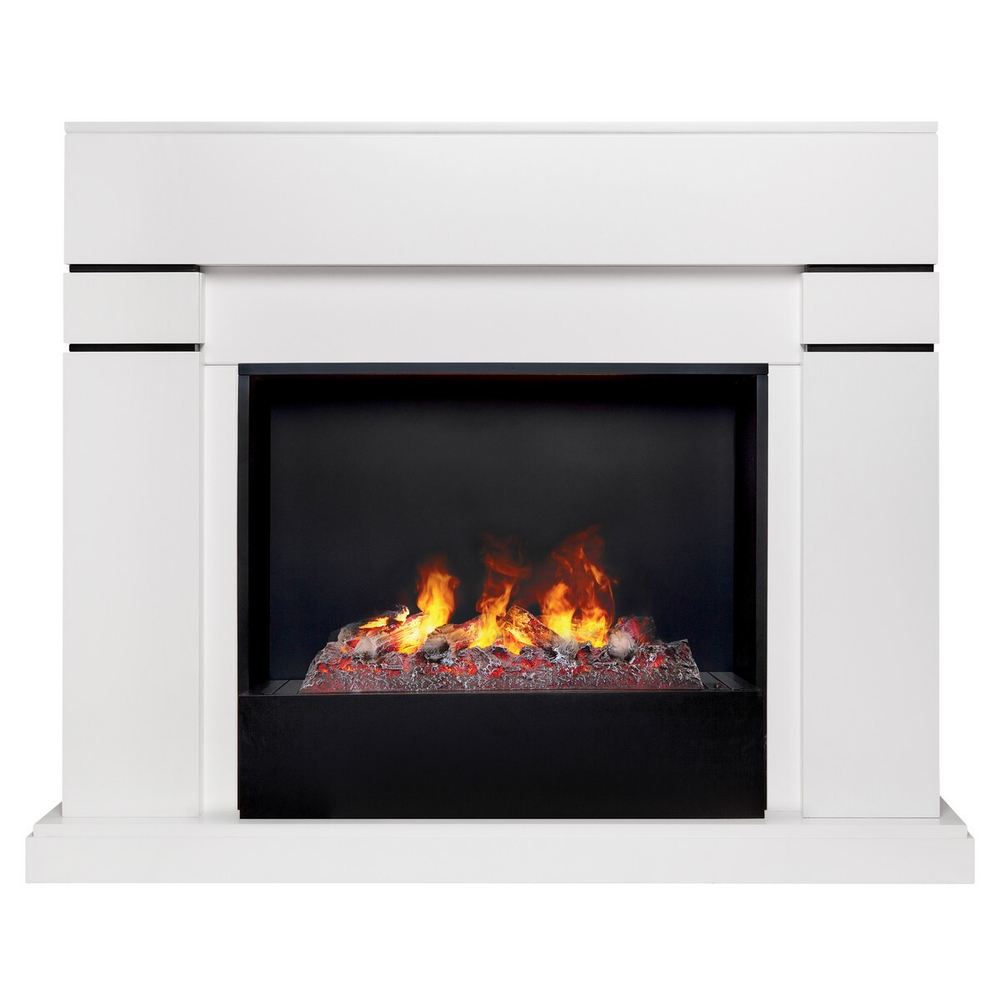 Электрокамин RealFlame Lindelse 26 WT белый с очагом 3D Cassette 630