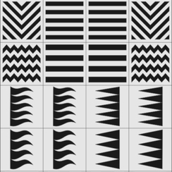 Большая коллекция трафаретов X-COLOR - Полоски 1 - 24шт.