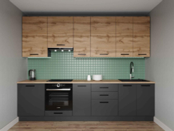 Кухонный гарнитур Дели 3000 (верх 950 мм) столешница 26 мм