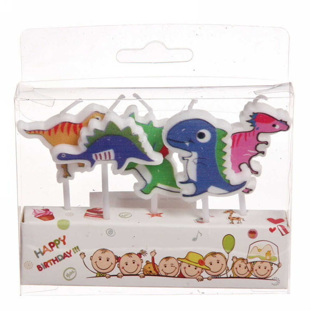 Свечи для торта «Динозаврики»