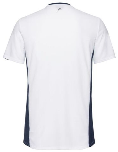 Футболка для мальчика теннисная Head Club Tech T-Shirt - white/dark blue