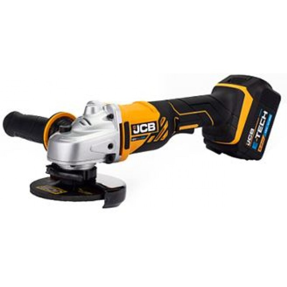 Машина углош,аккум(JCB-18AG-B-E)18V,0-8000 об/мин,диаметр диска 115мм в к-те с заряд.уст-вом(JCB-18VFC-E) 2.4A и батареей аккум.(JCB-50LI-E) 5.0AH-2шт JCB JCB-18AG-5BG-E