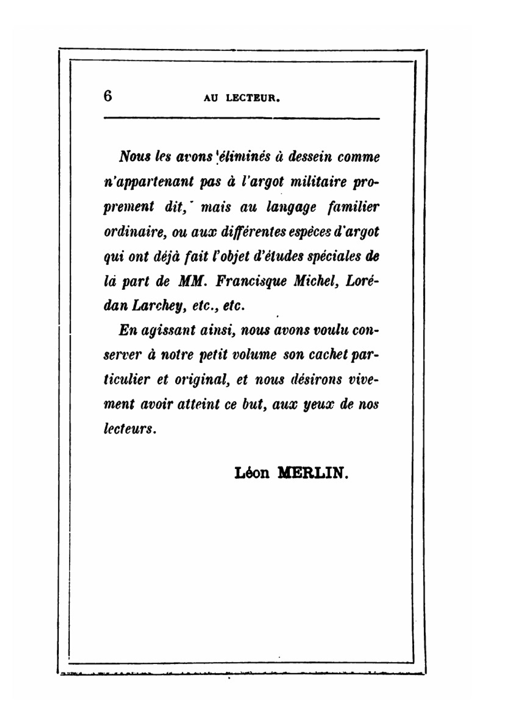 La langue verte du troupier. dictionnaire d'argot militaire | Léon Merlin
