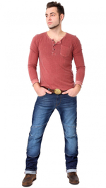 Мотоджинсы STARKS PYTHON DARK BLUE BRUSH