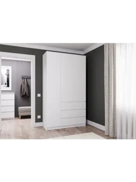 Шкаф для одежды распашной с полками 120х50х210 см Мори