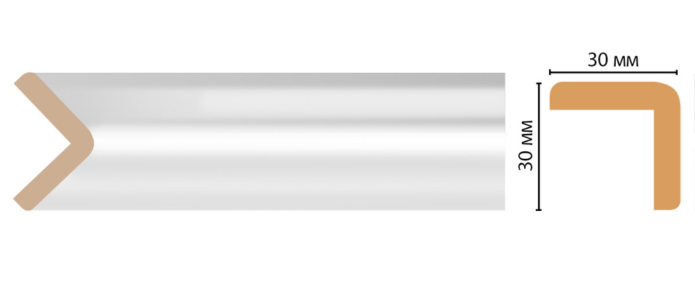 Угол DECOMASTER D134-114ДМ (30*30*2400мм)
