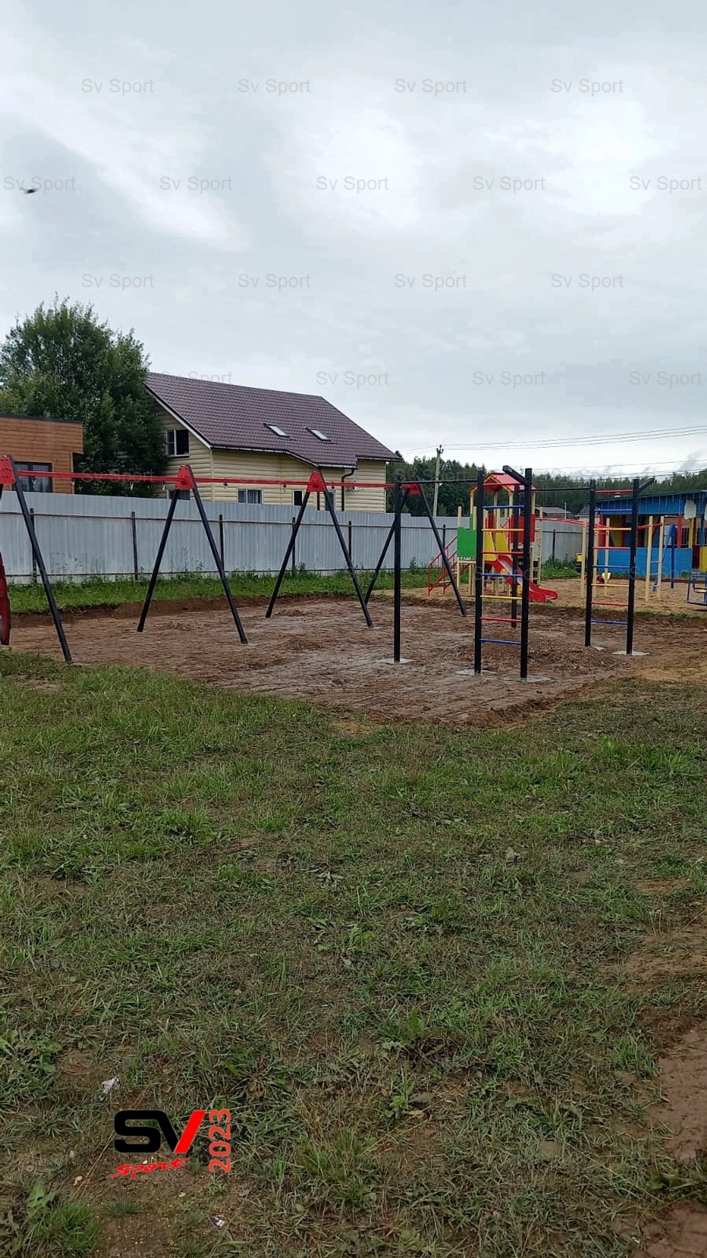 Монтаж уличных качелей Sv Sport Maxi х 2