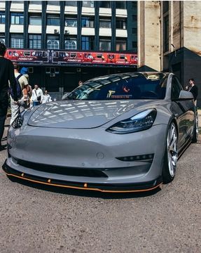 Сплиттер бампера переднего для TESLA Model 3