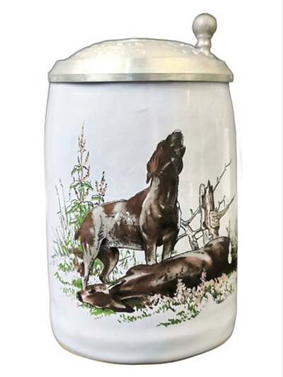 Кружка пивная "Охотничьи собаки" Германия