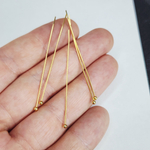 Пины позолота, 50×0.5мм, мягкие, с шариком, цена за набор 10 шт