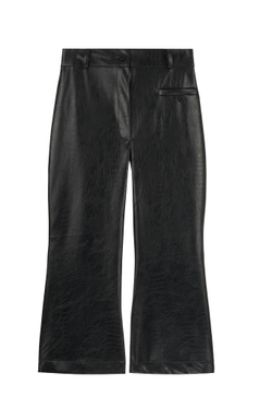 Капри клеш из экокожи