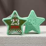 Бомбочка для ванны в форме звезды «С 23 февраля» с ароматом можжевельника и мяты (Цвет: не задано)