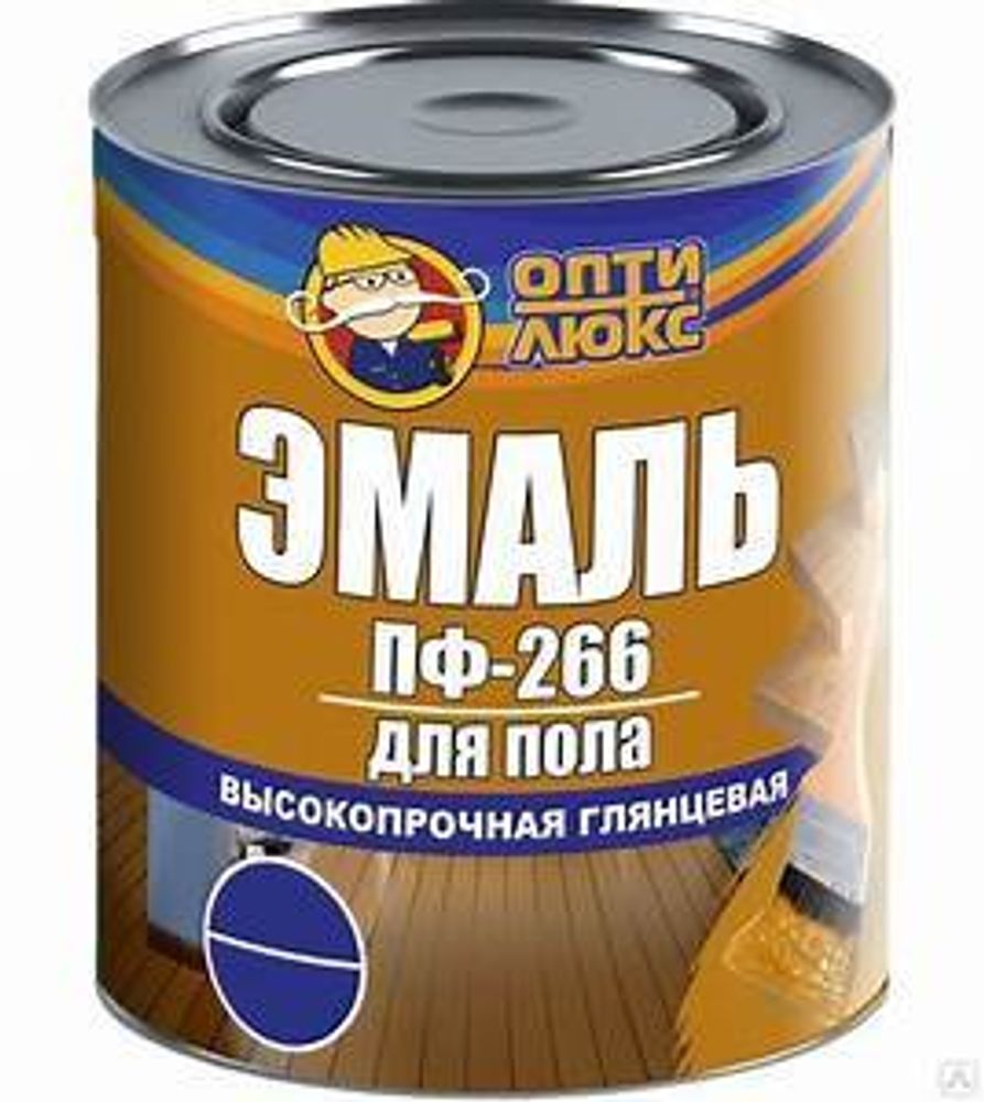 Эмаль ПФ-266 0,9кг Престиж желто-коричневая