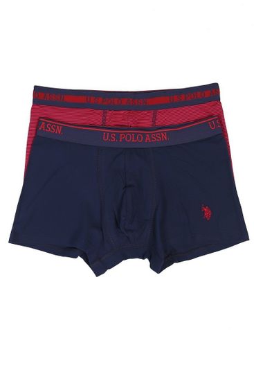 Шорты мужские (2шт.) U.S Polo Assn. 80107 Burgundy-Str.Navy