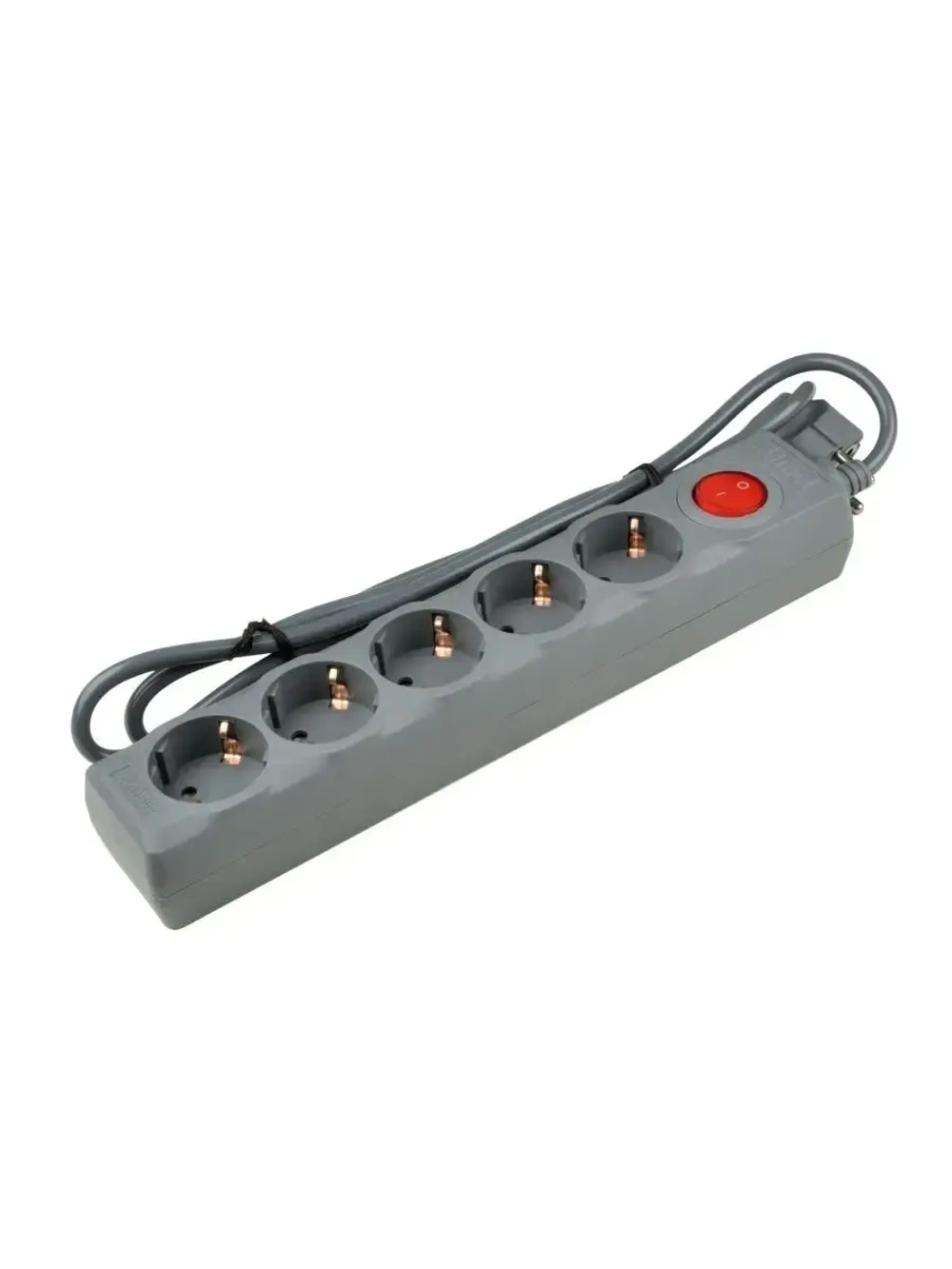 Удлинитель бытовой с кнопкой S-GSU5-1,5 GREY