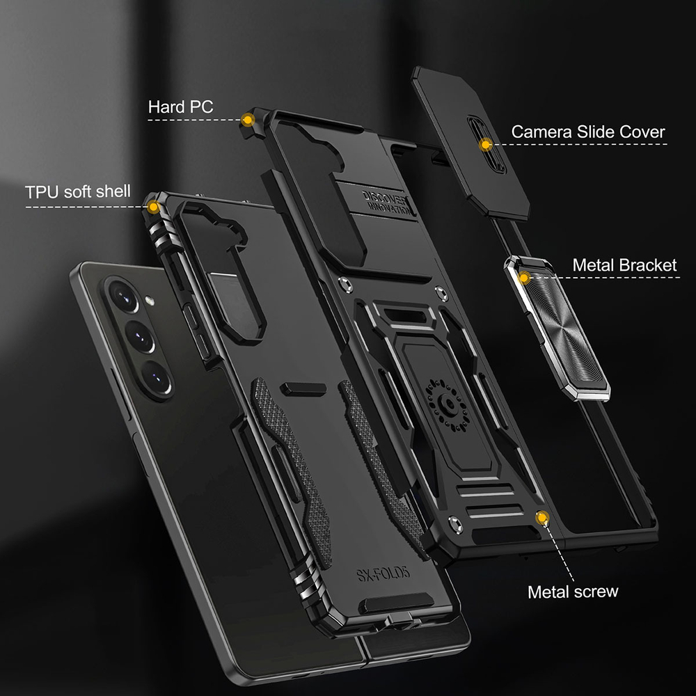 Чехол Safe Case с кольцом и защитой камеры для Samsung Galaxy Z Fold 5