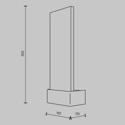 Светильник настенный светодиодный Maytoni   MOD318WL-L3CH3K