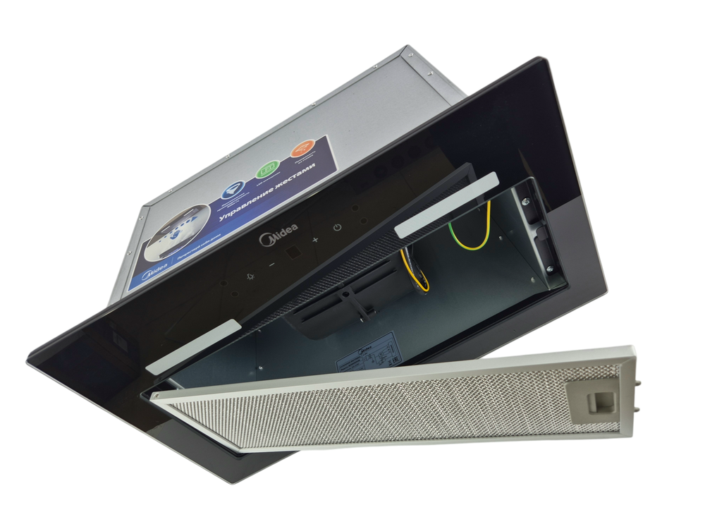 Вытяжка встраиваемая MIDEA MH60I550GB (черная)