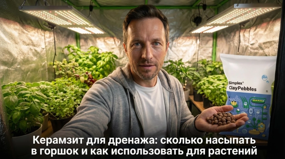 Керамзит для дренажа: сколько насыпать в горшок и как использовать для растений