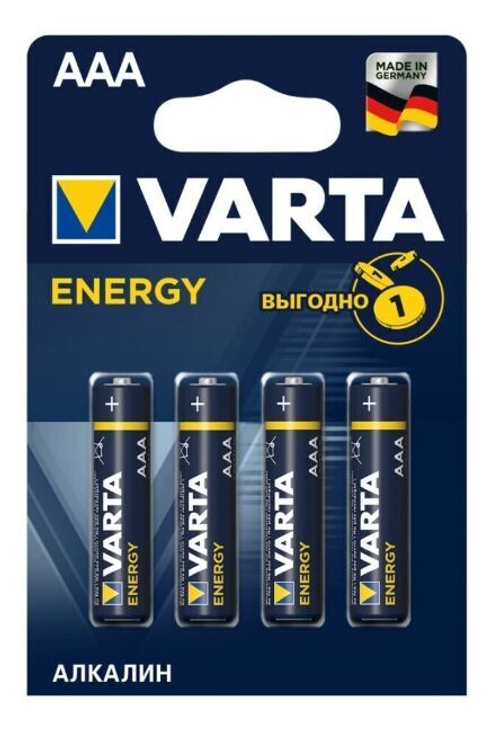 Элемент питания VARTA 4103.213.414 ENERGY LR03 BP4