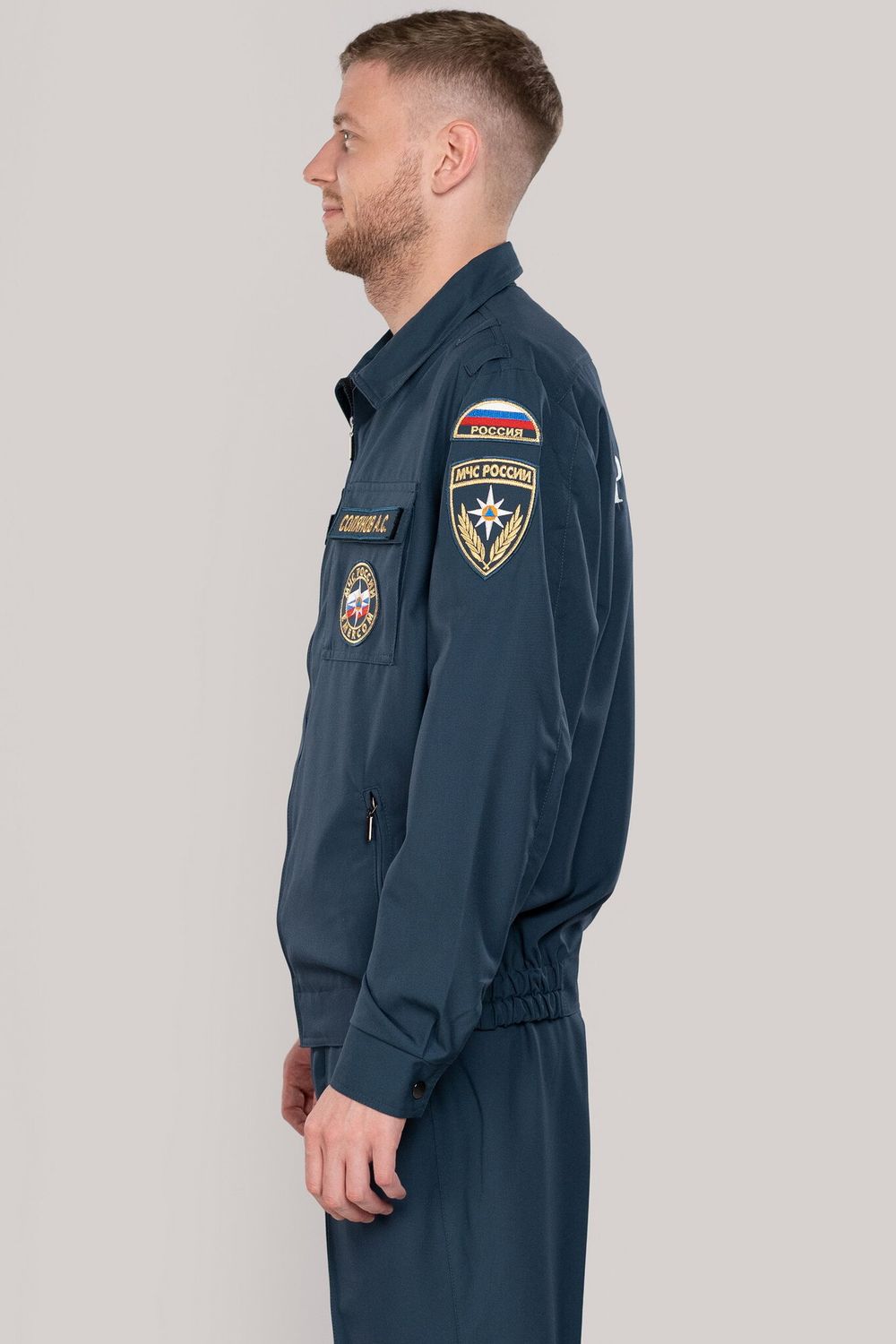 Костюм летний мужской МЧС (Патруль-240, серо-синий)