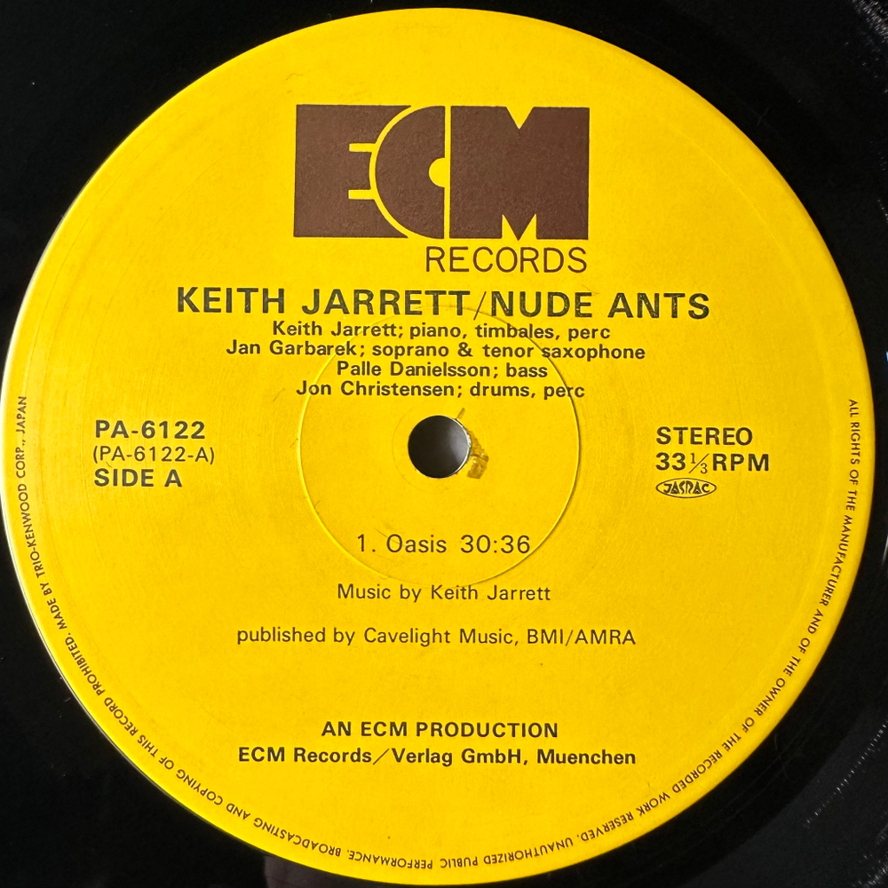 Keith Jarrett ‎– Nude Ants / Sunshine Song 2LP (Япония 1980г.)