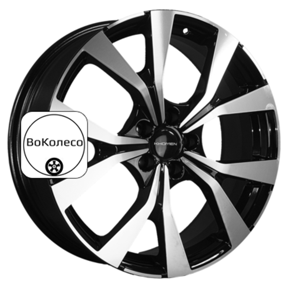 7x19/5x114,3 ET45 D60,1 KHW1906 (Geely Atlas/Atlas Pro) Black-FP Khomen Wheels