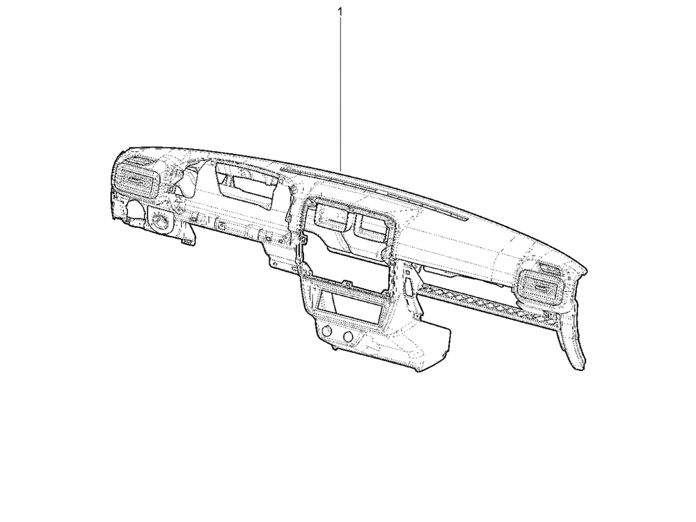 Панель приборов в сборе Нива Легенд с 06-2019 года (без комбинации приборов)