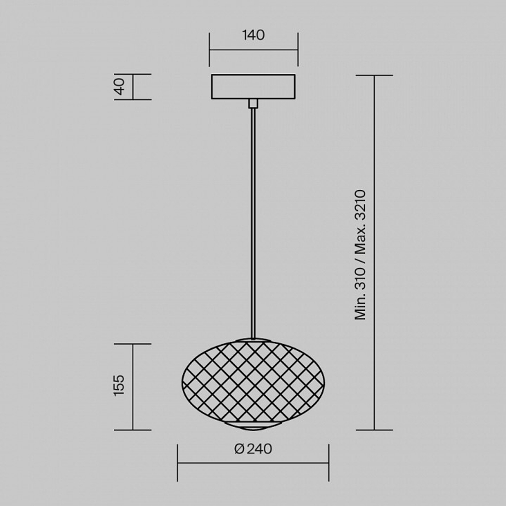 Подвесной светильник Maytoni Bruma MOD397PL-L10B3K