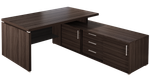 Стол руководителя угловой с тумбой ВЕКТОР