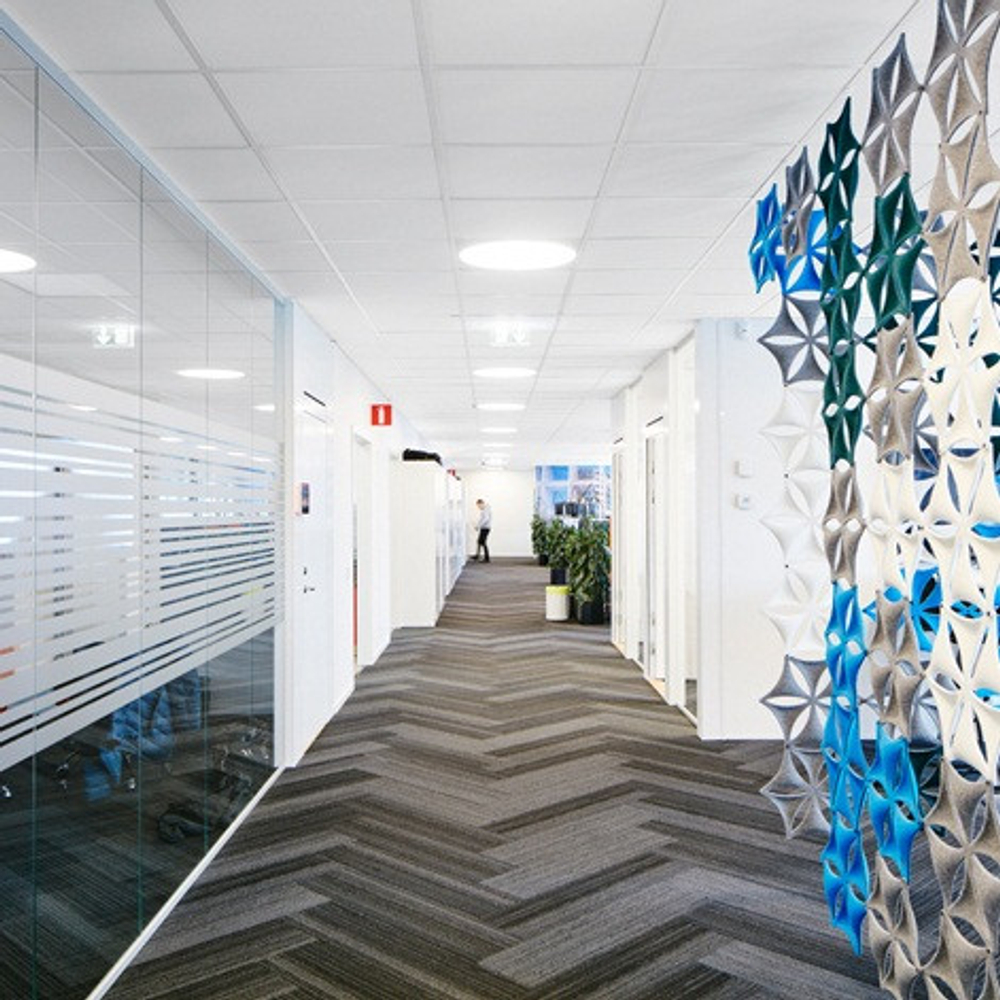 Панель потолочная Ecophon Focus A Т15 белый Frost 600х600х20 мм