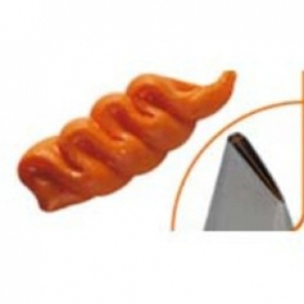 Насадка кондитер. "Роза" 3*18 мм. h=40 мм. нерж. (33886)