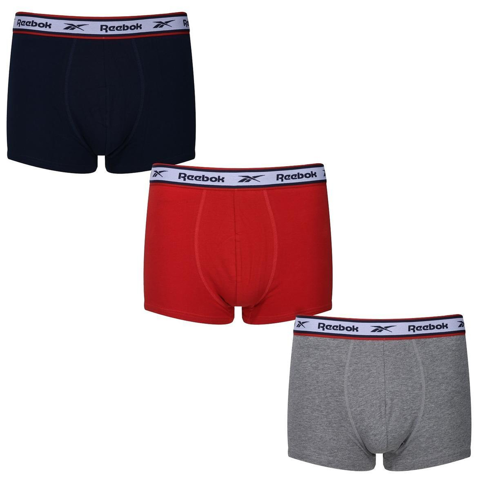 Мужские спортивные боксеры Reebok Mens Trunk YOSEF 3P - разноцветный