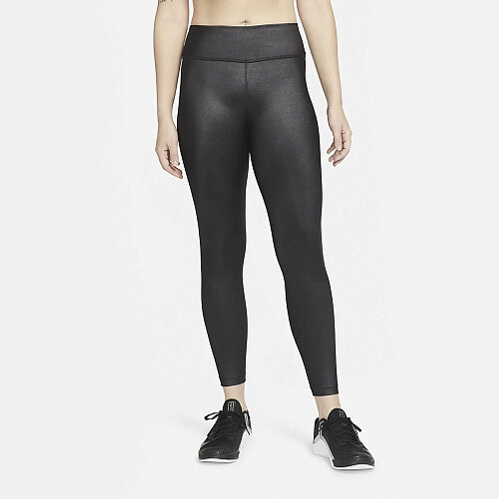 Женские легинсы Nike W NK ONE DF MV SHNE MR TGT