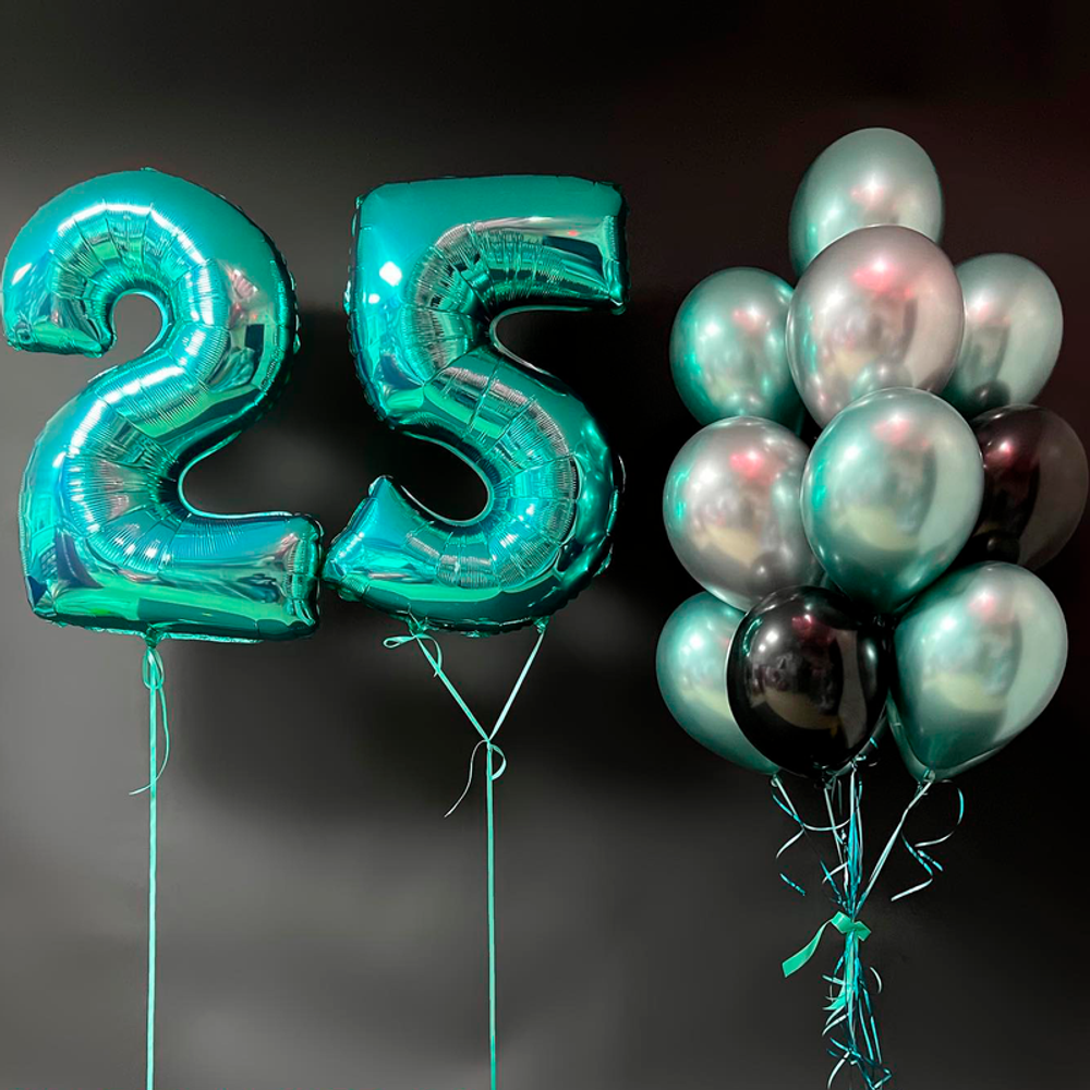 Композиция из шаров на 25 лет парню
