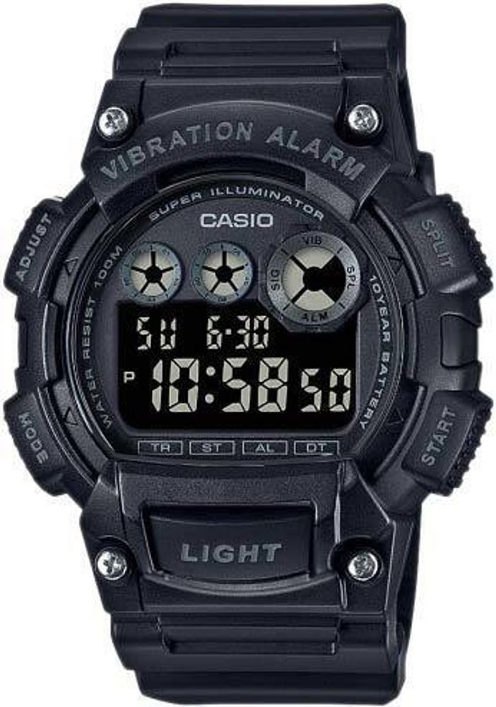 Японские наручные часы Casio Collection W-735H-1BVEF с хронографом